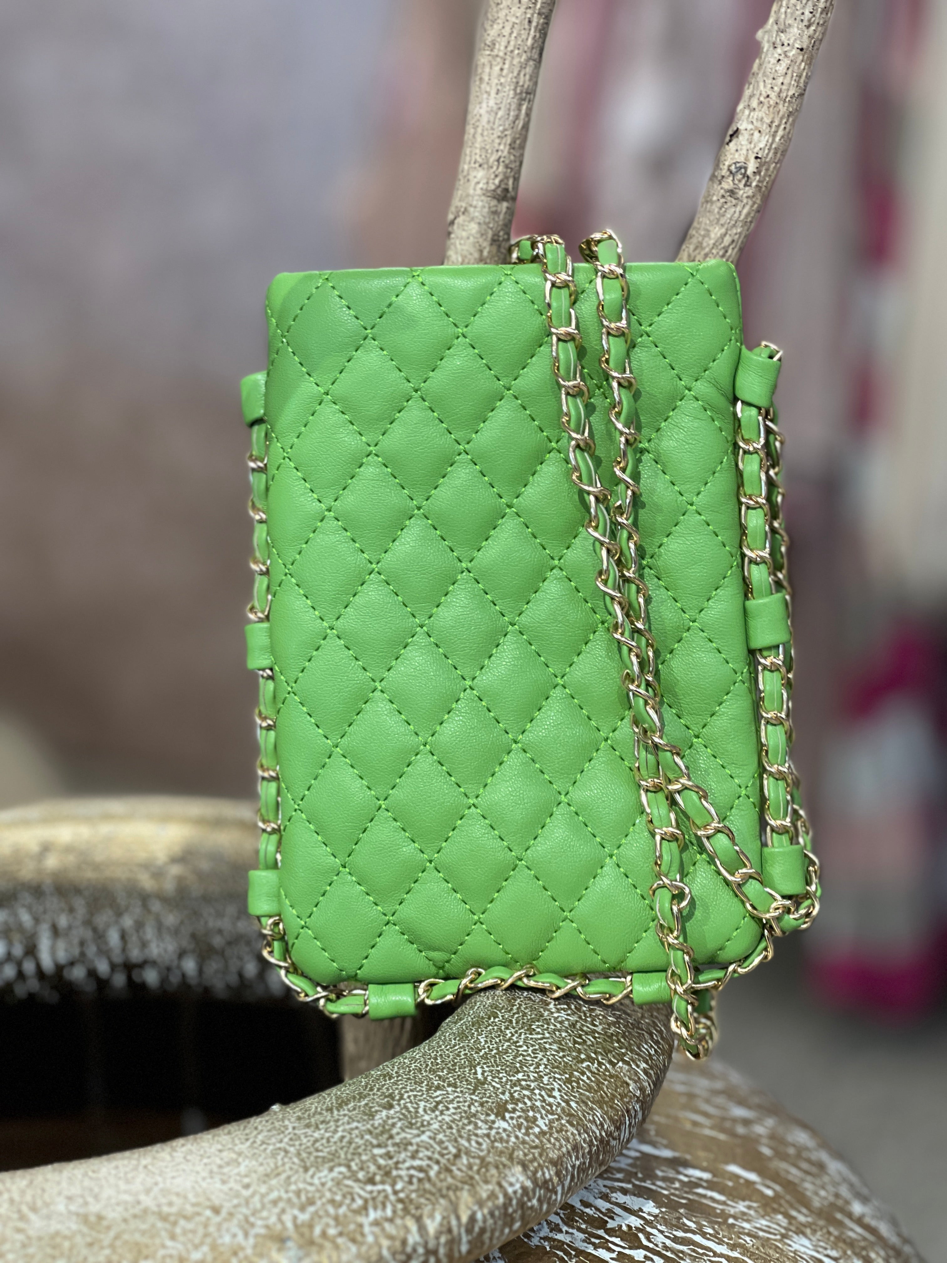 Caroline - Lille taske med guldkæde